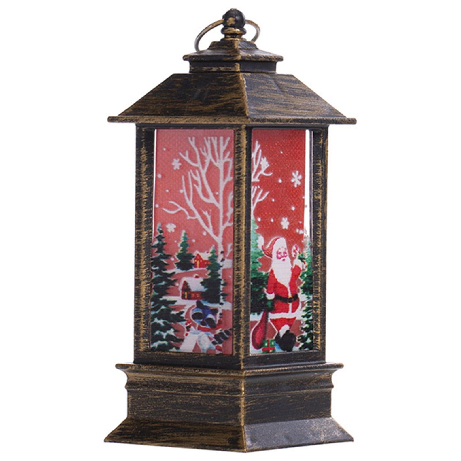 AnuirheiH Christmas Snow Globe Lantern, Fall Halloween Thanksgiving Christmas Lanterns Decorations as Valentine Gifts,Holiday Supplies for Garden Patio Home Decor